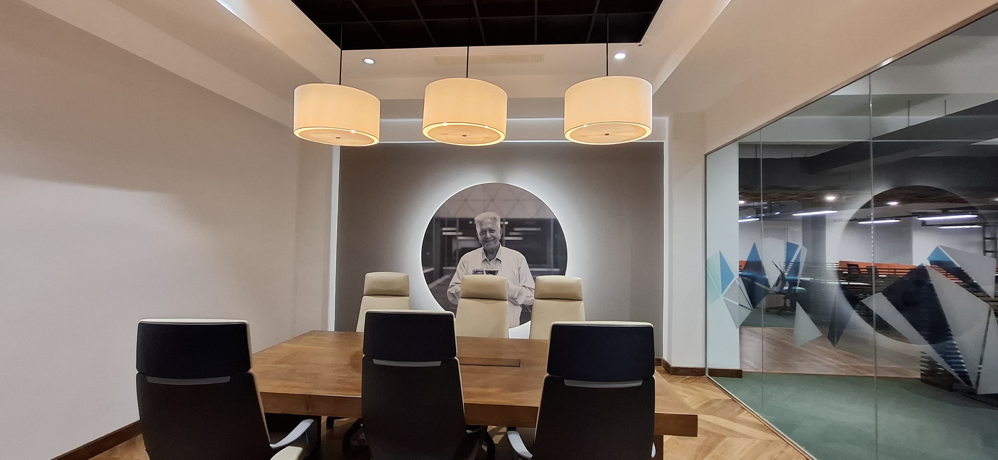 HVAC control room and electrical paneling.